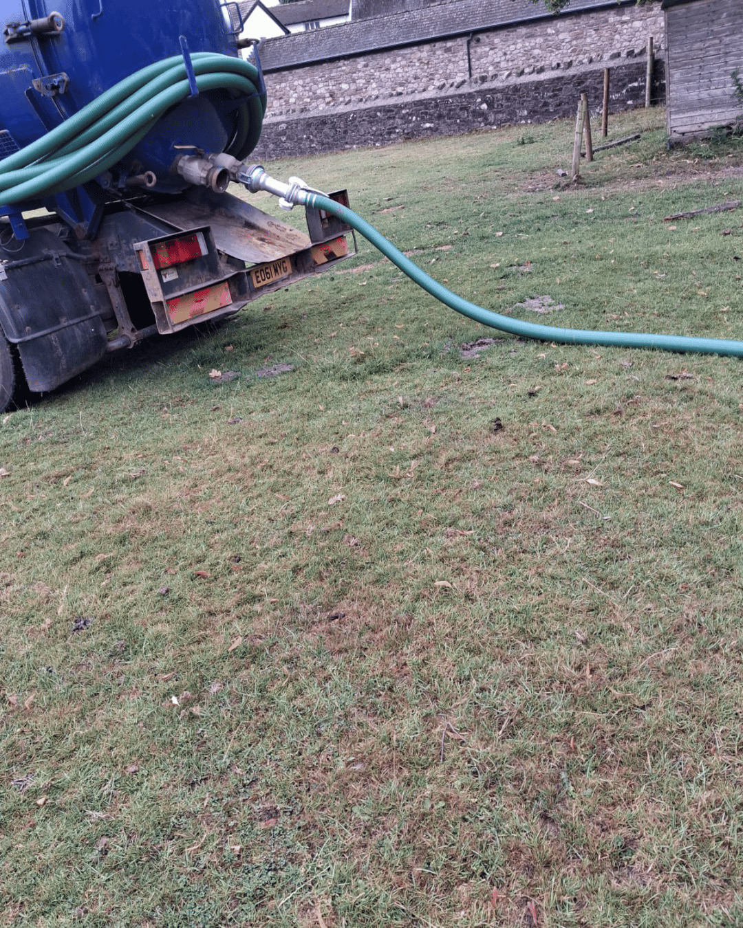 Septic tank and cesspit waste removal truck in Monmouthshire
