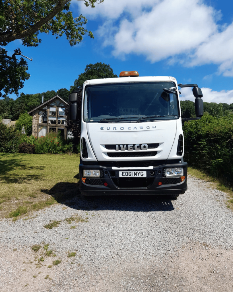 Morgan’s septic tank waste service truck in Monmouthshire