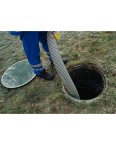 Septic tank installation at a rural home in South Wales
