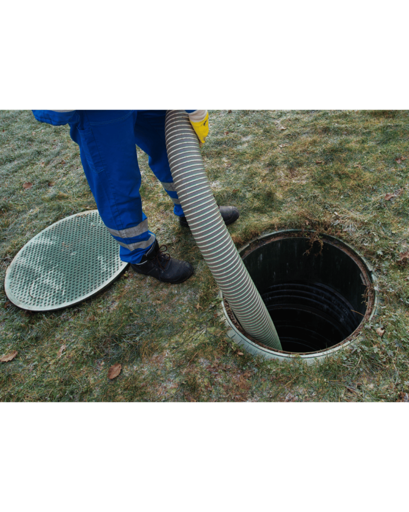 Septic tank installation at a rural home in South Wales